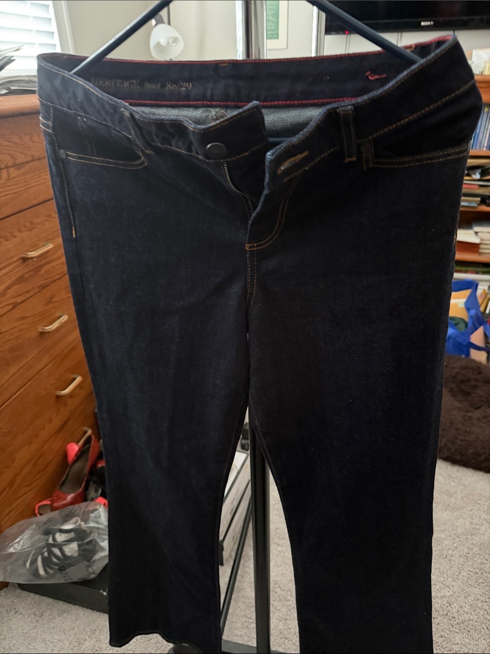Talbots Women's Straight Leg Dark Indigo Jeans